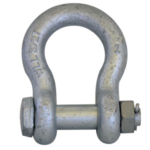 1" Galvanized Safety Shackle with Nut & Pin