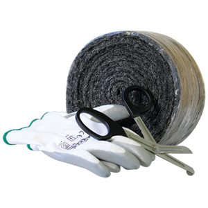 Rodent Xcluder Fill Fabric, 1 Roll 4" X 10' Includes Gloves & Scissors
